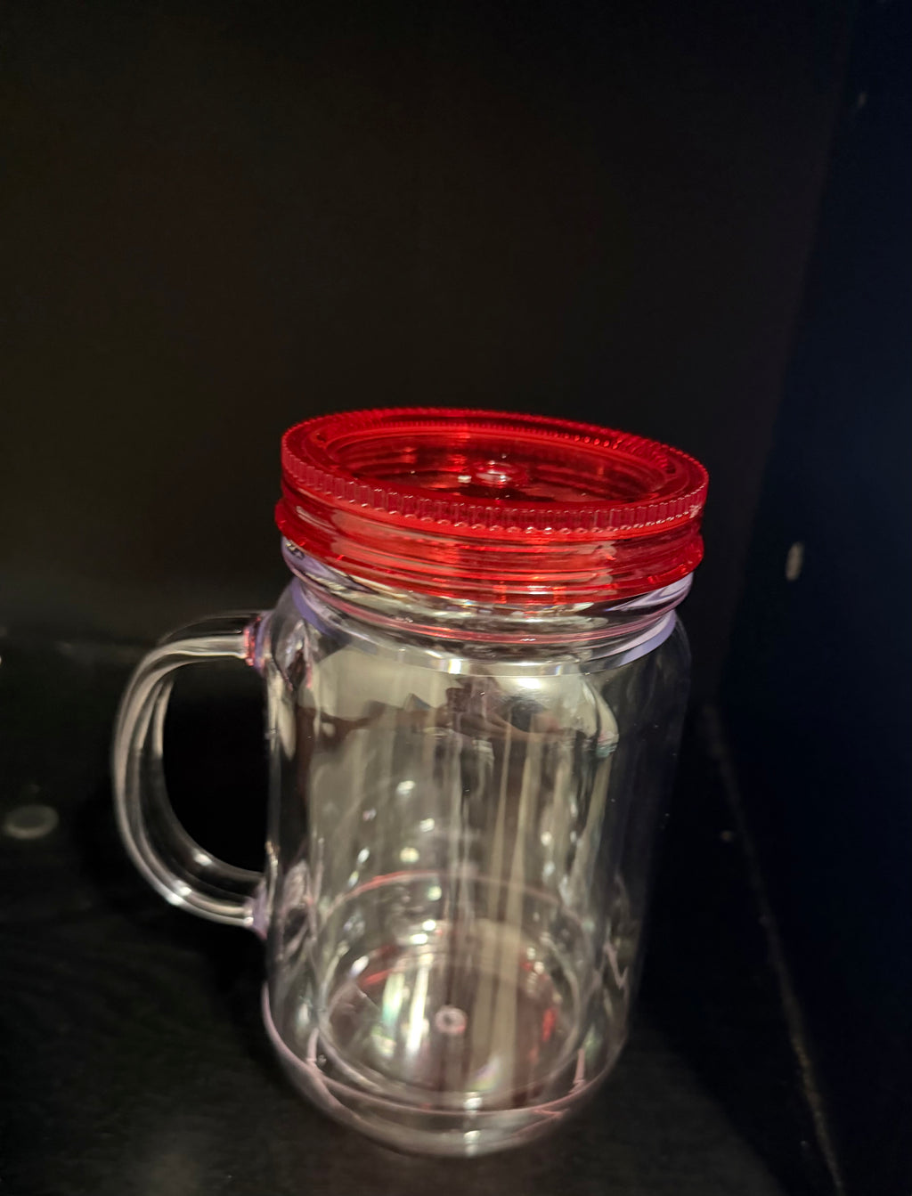 Mason jar snowglobe 16onz